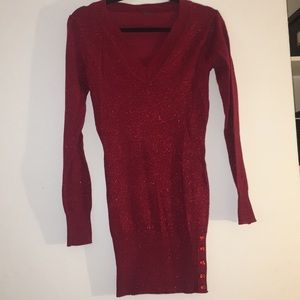 Red Shimmery Dress